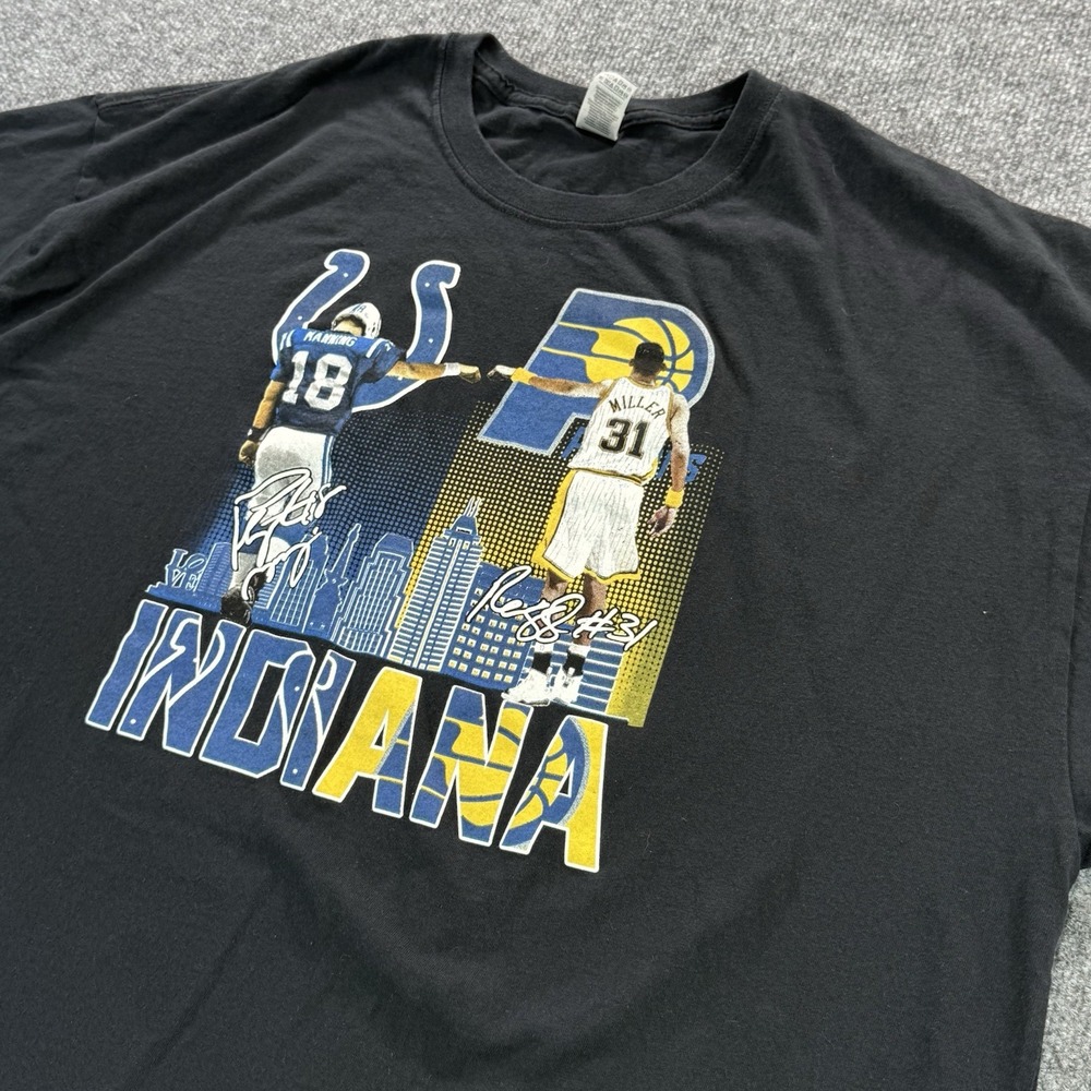 Delta Indianapolis Colts Pacers Shirt 3XL Peyton Manning Reggie Miller Indiana